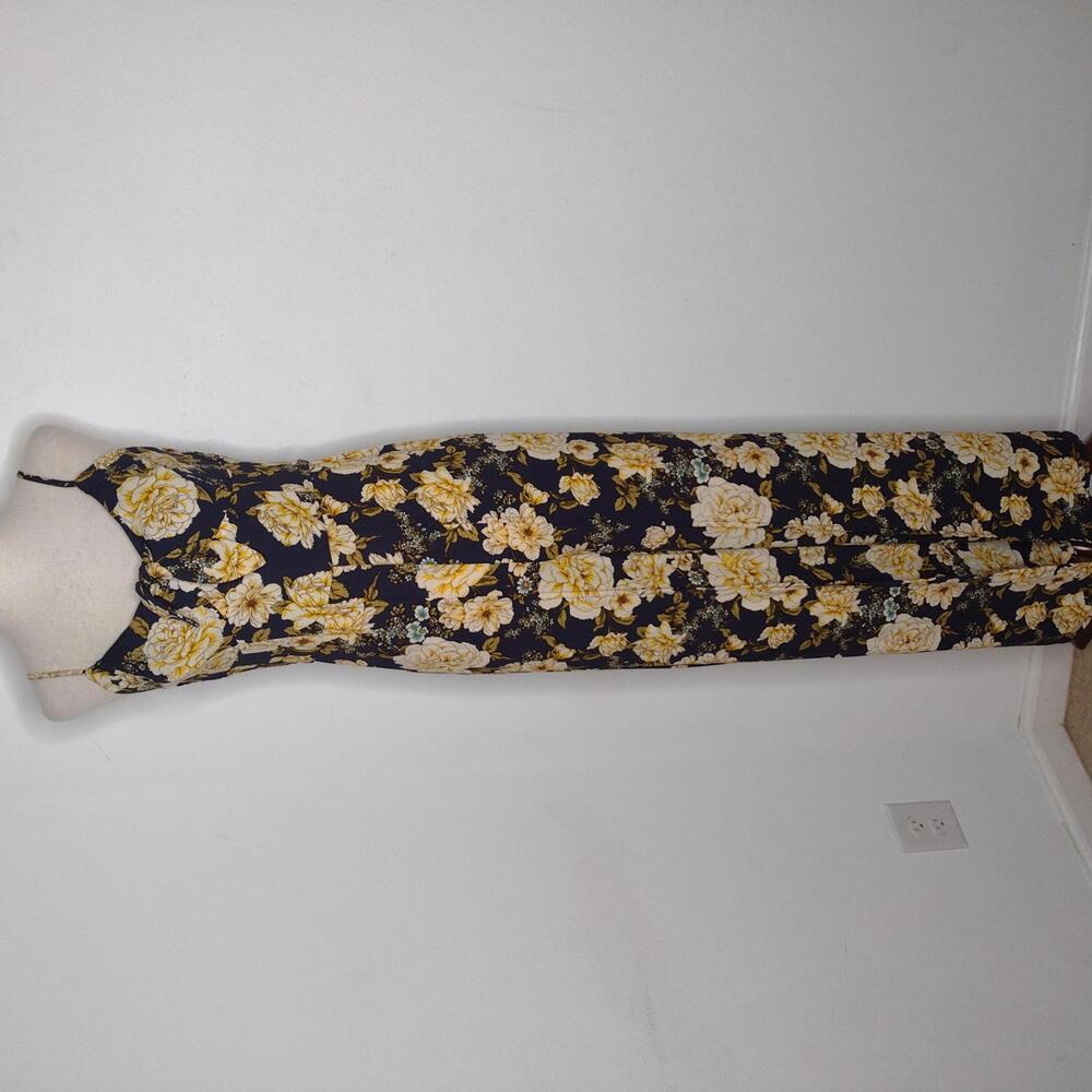 NWT xhilaration Women's Black Floral Jumpsuit Size Small